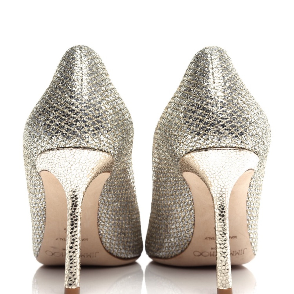 Jimmy choo sparkling glitter pumps 85 mm
